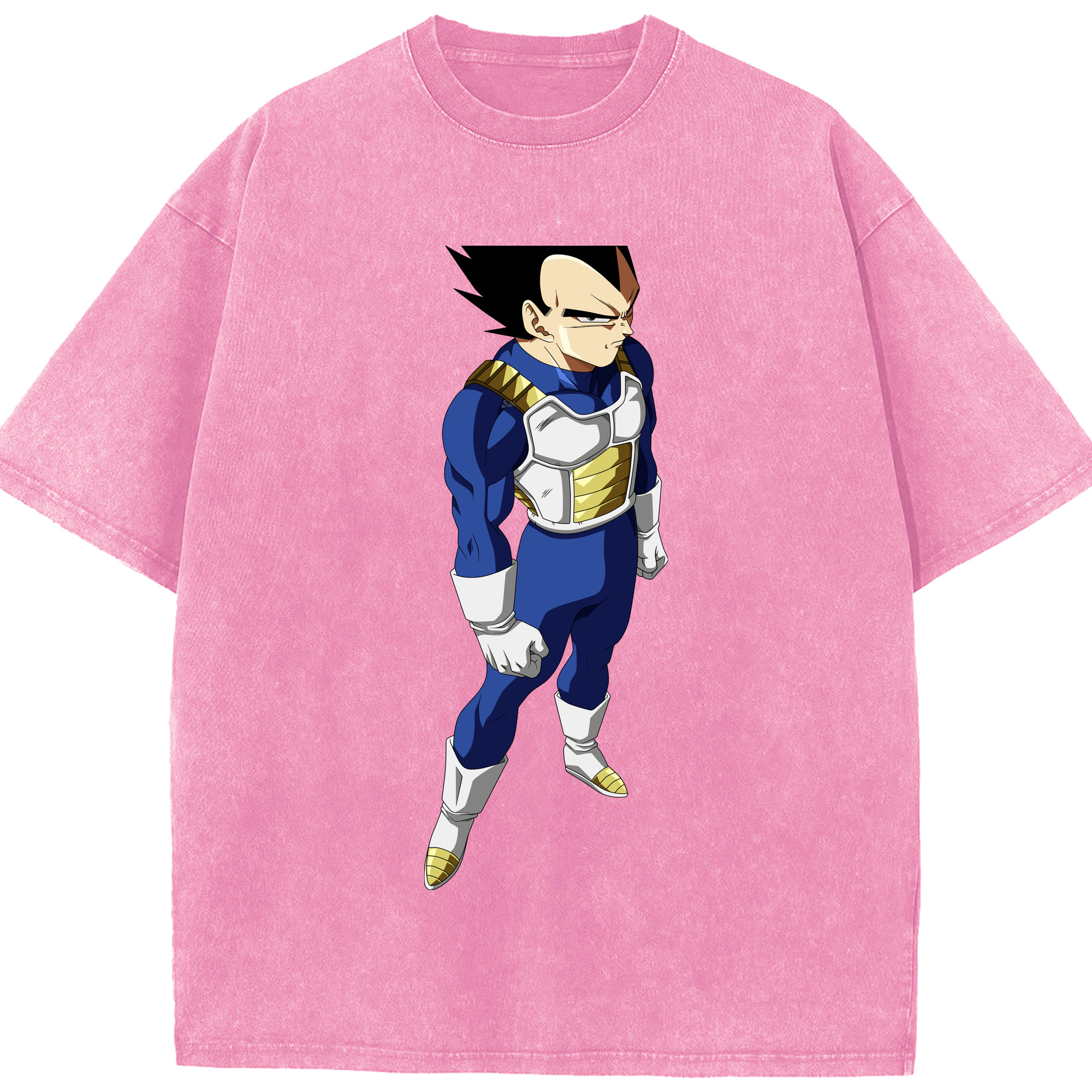 （画像用） ドラゴンボール ベジータ四世（Bejīta Yonsei）DRAGON BALL Vegeta IV 綿100% ヴィンテージ風 半袖Tシャツ（フロントプリント）
